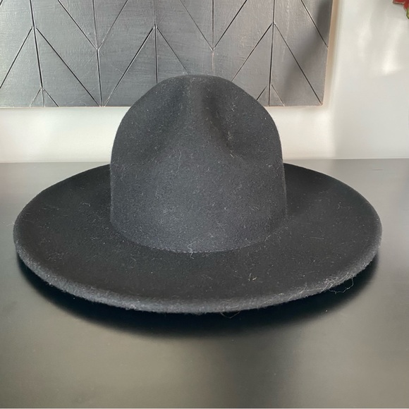 World Market Black Wool Trooper Dome Hat NWOT - Picture 4 of 9